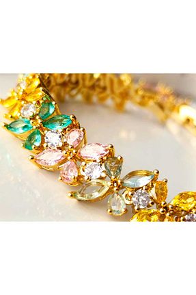دستبند استیل (فولاد) طلائی زنانه استیل (فولاد) RSB Bijuteri - کد 818318979