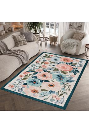 فرش رنگی قابل شستشو Rugs Modern Halı - کد 876376175
