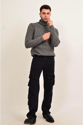پلیور طوسی مردانه ساده figo - کد 877208750