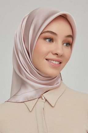 روسری سفید کرپ ساتن ابریشم Armine - کد 164122327