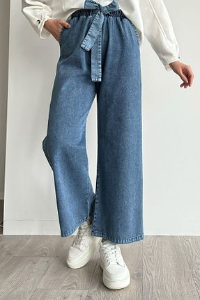 شلوار حجاب آبی زنانه %100 پنبه InStyle - کد 877220375