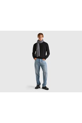 پلیور مشکی مردانه ساده United Colors of Benetton - کد 877216710