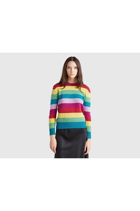 پلیور رنگی زنانه رگولار United Colors of Benetton - کد 877216956