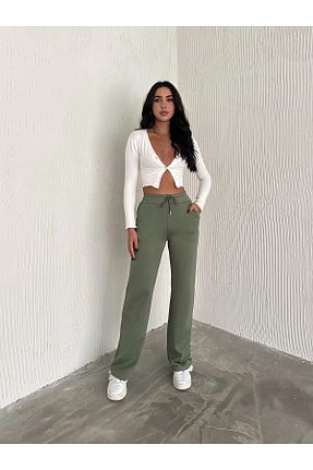 شلوار گرمکن حجاب خاکی زنانه جاگر Zula Moda - کد 877360157