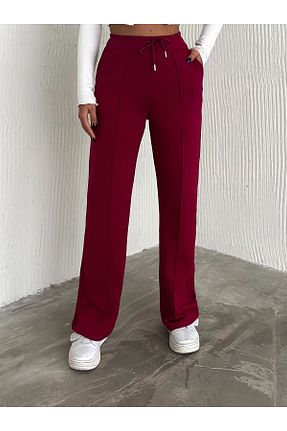 شلوار گرمکن حجاب زرشکی زنانه جاگر Zula Moda - کد 877234799