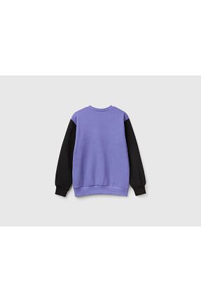 سوئیشرت طوسی بچه گانه Slogan United Colors of Benetton - کد 877238603