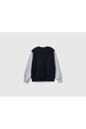 سوئیشرت قهوه ای بچه گانه Slogan United Colors of Benetton - کد 877238613