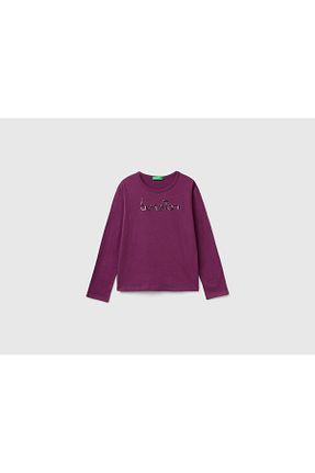 تیشرت بنفش بچه گانه رگولار United Colors of Benetton - کد 877238700