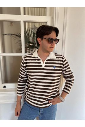 پلیور قهوه ای زنانه رگولار sava men fashion - کد 877240809