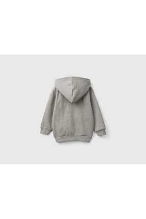سوئیشرت طوسی بچه گانه ساده United Colors of Benetton - کد 877238925