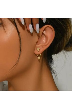 گوشواره جواهر زرد میخ Fasion Jewelry - کد 877262533