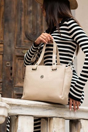 کیف دستی بژ زنانه سایز متوسط Lifonbag - کد 877280090