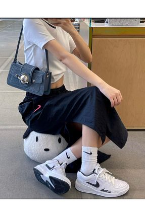 کفش اسنیکر مشکی زنانه بند دار Nike - کد 877286030