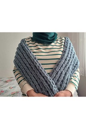 شال گردن طوسی زنانه نخ Alize - کد 876762272