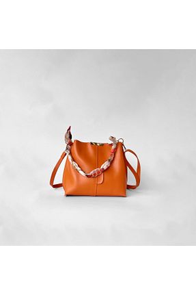 کیف دوشی نارنجی زنانه simru store - کد 877308814