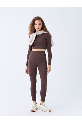 ساق شلواری قهوه ای زنانه بافتنی LC Waikiki - کد 815299322
