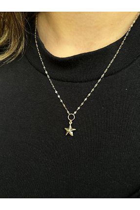 گردنبند طلا زرد زنانه 14 عیار Goldium Jewellery - کد 877366296
