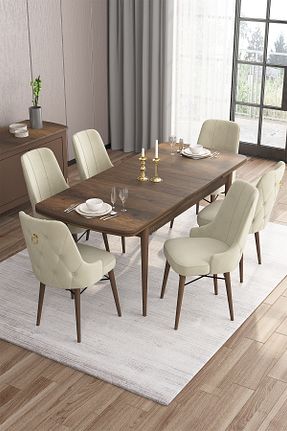 ست میز آشپزخانه قهوه ای MDF Canisa Concept - کد 193348395