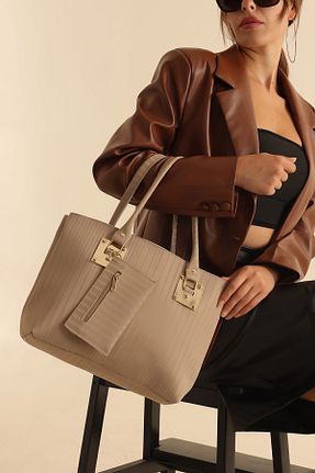 کیف دوشی سرمه ای زنانه چرم مصنوعی MUCCE - کد 705448324
