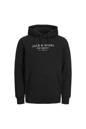سوئیشرت مشکی مردانه چاپی Jack & Jones - کد 330033107