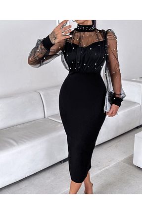لباس مشکی زنانه بافتنی Sisa Butik - کد 877385410