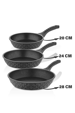 ماهیتابه مشکی زیره نچسب Taç - کد 877382892