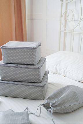 نظم دهنده چمدان طوسی 6+ Serstil - کد 877380190