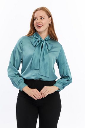 پیراهن سبز زنانه رگولار Appleline - کد 877380131