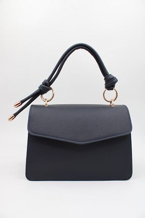 کیف دوشی سرمه ای زنانه چرم مصنوعی LASSO - کد 877388376