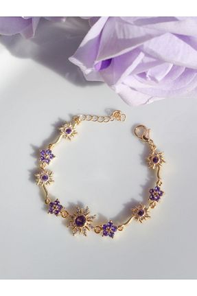 دستبند جواهر زرد زنانه زیرکن Reorah Collection - کد 877434436