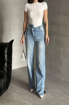 شلوار جین آبی زنانه پاچه پهن XRAY JEANS - کد 877435281