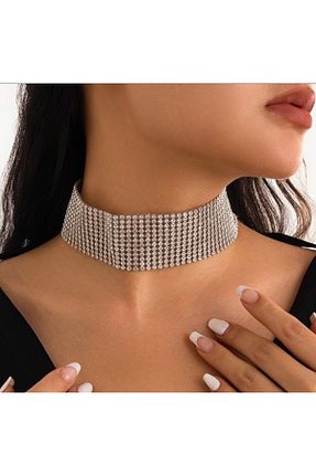 گردنبند جواهر طوسی زنانه فلزی TakıConcept - کد 877457853