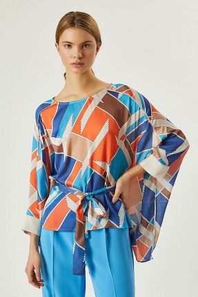 بلوز آبی زنانه ساده FEVER - کد 656092840