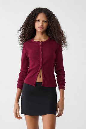دامن مشکی زنانه ویسکون Stradivarius - کد 877441726