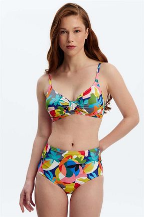 پائین تنه بیکینی رنگی زنانه طرح دار Louren - کد 650927284