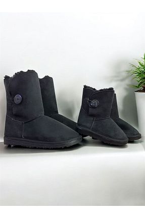 بوت / نیم بوت مشکی بچه گانه چرم مصنوعی woltybaby - کد 877454620