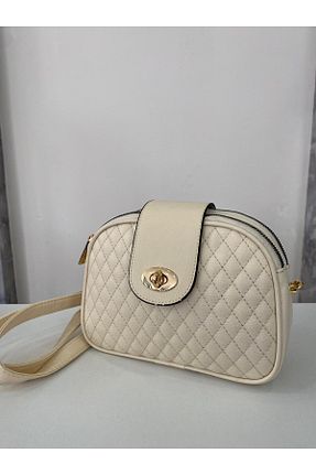 کیف دوشی بژ زنانه چرم مصنوعی Anka - کد 877491374