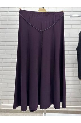 دامن حجاب بنفش زنانه Relaxed Genel Markalar - کد 830730786