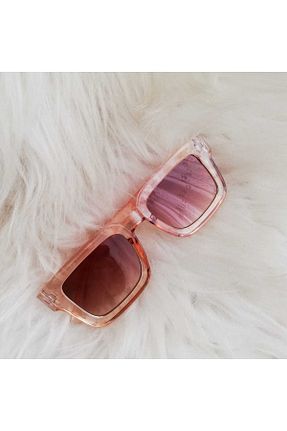 عینک آفتابی قهوه ای زنانه UV400 Dream Butik - کد 877476164