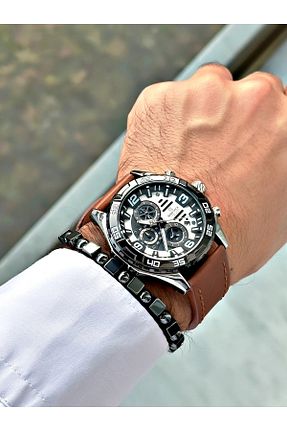 ساعت مچی قهوه ای مردانه 41-46 میلی متر Naviforce - کد 850058820