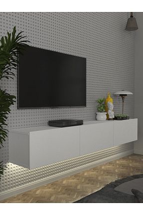 میز و پایه تلویزیون سفید Suntalam Dorpek - کد 877511202