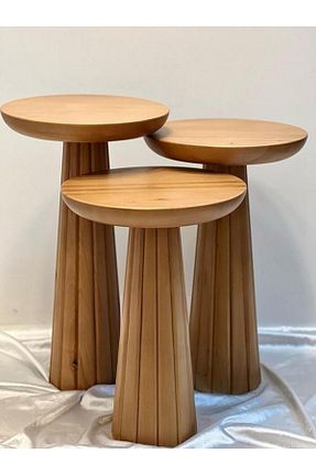 میز عسلی قهوه ای چوب Simillo Home&Living - کد 877503246
