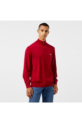 پلیور قرمز مردانه ساده Lacoste - کد 866660659