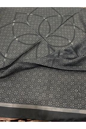 روسری خاکی پلی استر Silk Home - کد 877524587