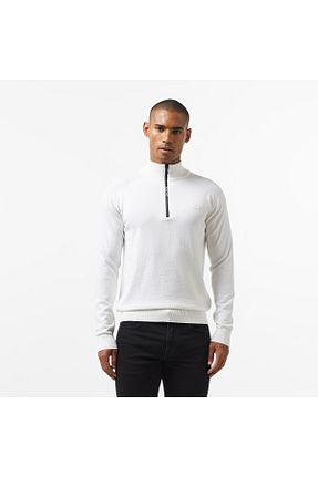 پلیور سفید مردانه ساده Lacoste - کد 866670894