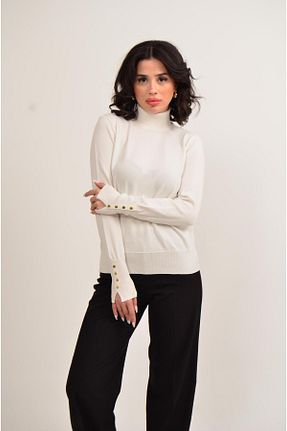 پلیور نباتی زنانه ساده figo - کد 877525721