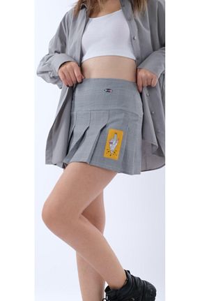 دامن طوسی زنانه ساده Miapiashop - کد 786976641