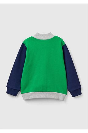 سوئیشرت سبز بچه گانه چاپی United Colors of Benetton - کد 849110671