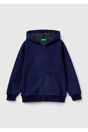 سوئیشرت سرمه ای بچه گانه ساده United Colors of Benetton - کد 762910202