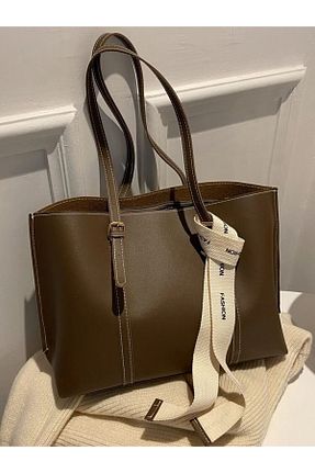 کیف دوشی قهوه ای زنانه چرم مصنوعی HONEY BAG - کد 875950632